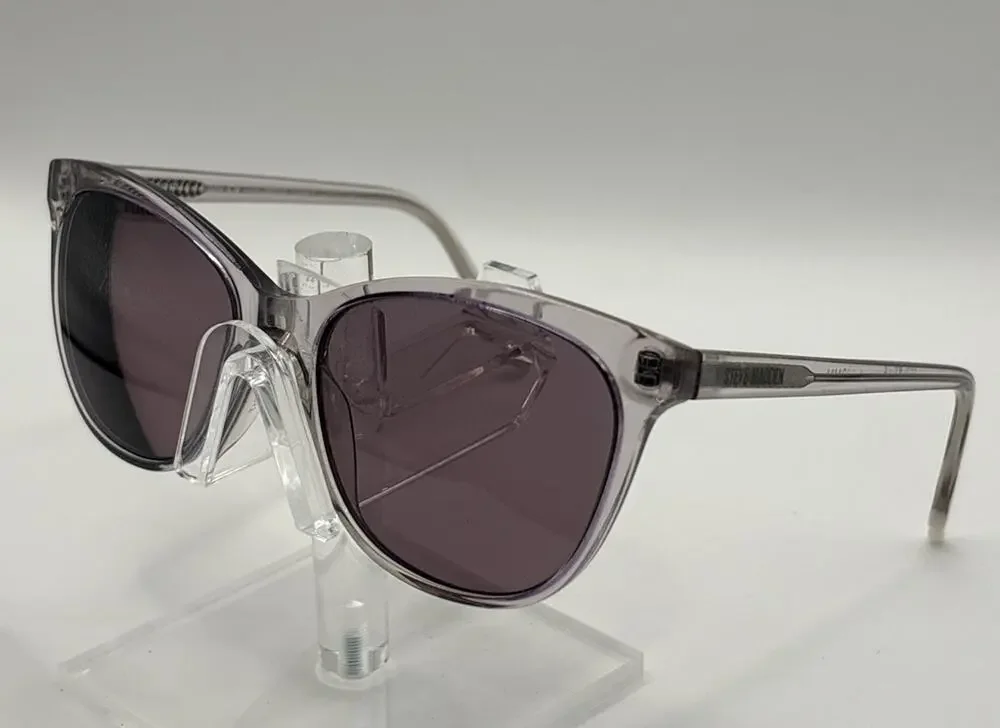 Steve Madden Insomnia Grey Crystal Sunglasses Purple Gradient Lens 55-17-140